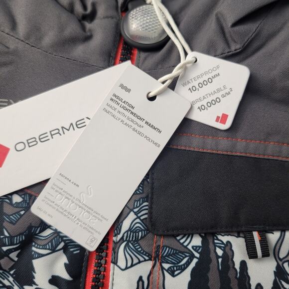 Obermeyer Ski Suit Kids Sz 5 Quinn One-Piece Insulated Front Zip Waterproof 10K - Picture 15 of 16